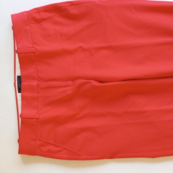 *50off3* J Crew Stretch Cotton Mid Rise Straight Leg Pants 2 Red - Picture 3 of 5